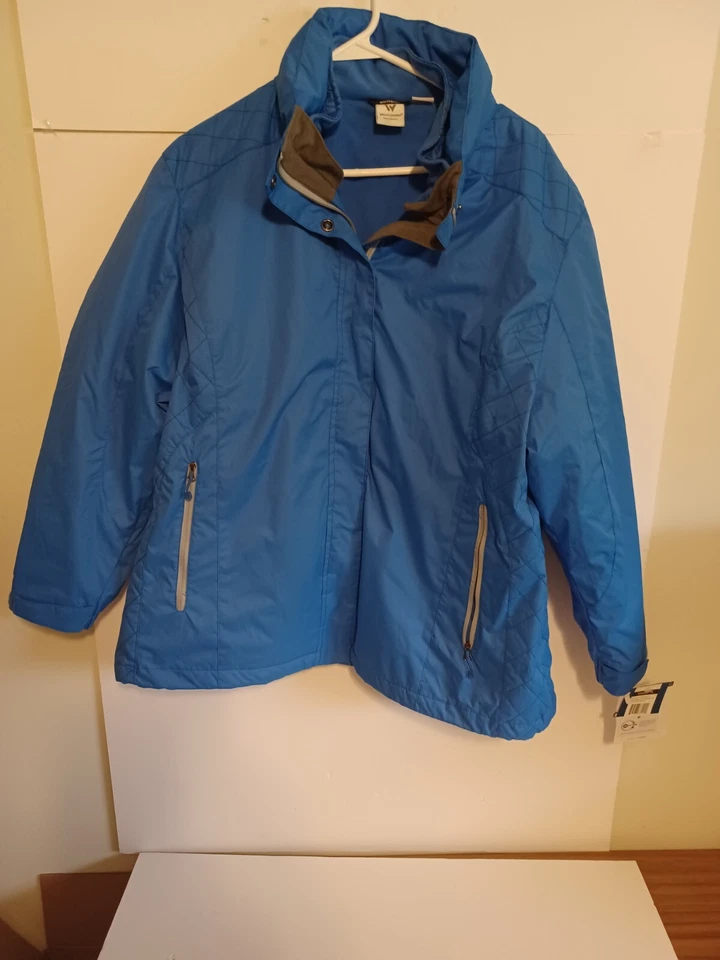 White Sierra Three Season Women's Blue Ice Jacket Extended Size X-Large - Image 1 of 4
