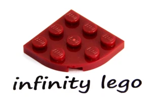 8 LEGO Dark Red Wedge Round Corner Plate 3 x 3 (30357) - (8 Pieces) - Picture 1 of 3