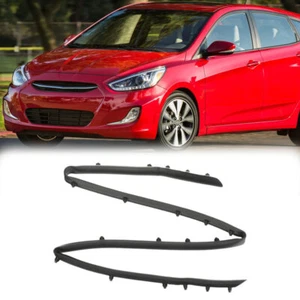 Front Bumper Shield Rubber Seal Strip Trim Fit For Hyundai Accent Sedan 2012-17 - Picture 1 of 9