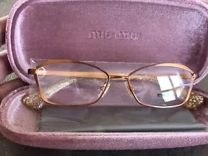 MIU MIU VMU 52L 52x15 LAE - 101 135 EYEGLASSES FRAME RX BNIB FREE US S/H - Picture 1 of 7