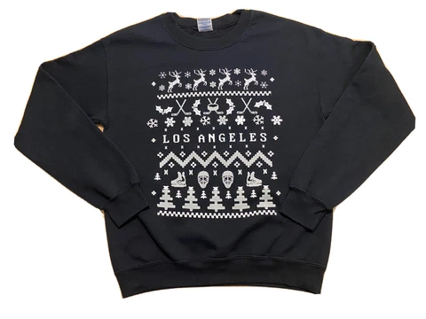 Los Angeles LA Kings NHL Hockey Christmas Ugly Sweater Party Men’s Sweatshirt Sm Cover
