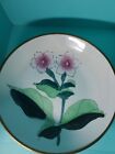 Porcelain Decorative Bowl in Brass Pink Flowers China