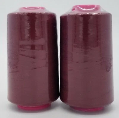 2-Pack Big Spools Sewing Serger Quilting Multi Purpose T27 Thread 6000 YDS Cone - Image 1 of 4