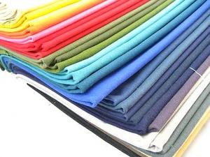 solid thick 100% cotton canvas fabric curtain Linen Furnishing upholstery fabric - Picture 1 of 14