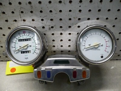 YAMAHA 82 XV750 VIRAGO 750 VELOCÍMETRO TACÓMETRO MPH CROMO OEM 4X7-83570-A0-00 Foto 1 de 4