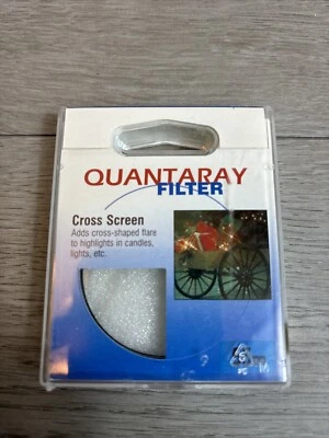QUANTARAY Filter For Photo & Video 55mm Cross Screen  Japan  NEW - Image 1 of 3