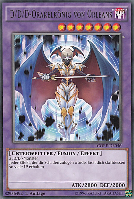 YU-GI-OH, D/D/D-ORAKELKÖNIG VON ORLEANS, R, CORE-DE046, 1. Auflage, TOP - Bild 1 von 1