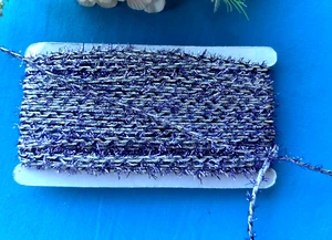 OFERTA 3 capas de cable giratorio, 1/8 de pulgada color violeta/plata precio por 10 yardas - Imagen 1 de 2