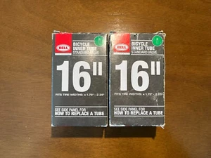 2 Pack Bell 16"x1.75-2.25" Universal Bicycle Bike Inner Tube Standard - Picture 1 of 2