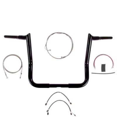 Kit de manillar Diablo 1 1/4" negro 14" 2016-2023 Harley Ultra Street Glide con ABS Foto 1 de 2