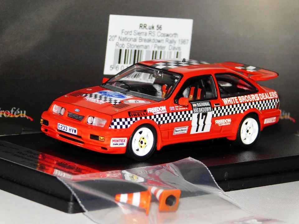 FORD SIERRA RS COSWORTH #17 STONEMAN BREAKDOWN RALLY 1987 LIM TROFEU RRUK56 1:43 - Image 1 of 1