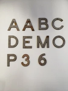 Aluminum Letters 2 inch Straight Thick Font Lot * - Picture 1 of 1