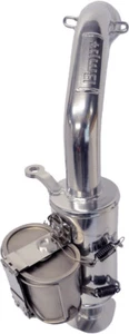BikeMan Performance Powder Lite Slip-Ons Munchie Ceramic Chrome 02-228PLM-C - Picture 1 of 1