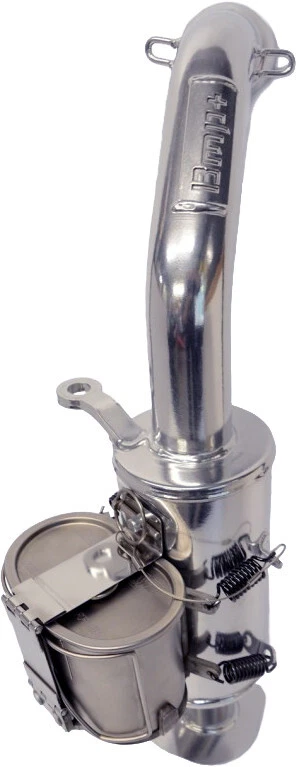 BikeMan Performance Powder Lite Slip-Ons Munchie Ceramic Chrome 02-228PLM-C - Image 1 of 1