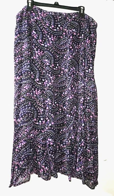 可爱盛装 JM 系列女式 18W 码 Midi 喇叭裙带衬里 — 第 1/4 张图片