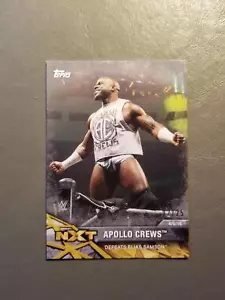 Apollo Crews 02/25 Silver Parallel #31 2017 Topps WWE NXT Wrestling - Imagen 1 de 2