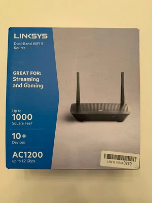 Linksys Black AC1200 Wireless Dual Band Gaming Wi-Fi 5 Router EA6350-4B  - Image 1 of 4