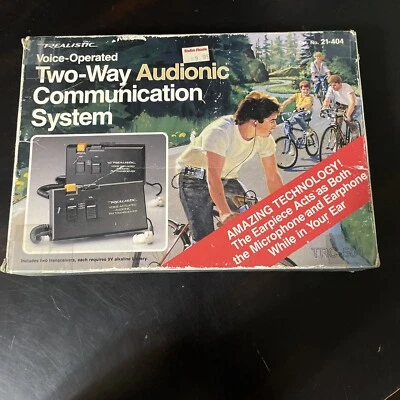 REALISTIC VOICE OPERATED TWO-WAY COMMUNICATION SYSTEM TRC-504. VINTAGE. - Image 1 of 4