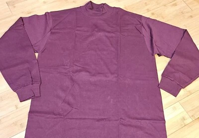 Camisa De Colección Béisbol Cuello Simulado Manga Larga Lg Eagle EE. UU. 100% Algodón Borgoña  Foto 1 de 4