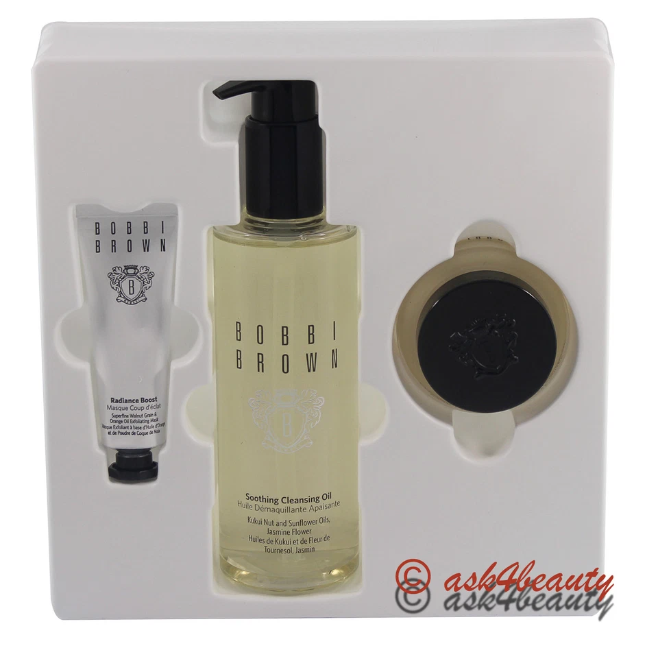 Bobbi Brown Healthy Skin Trio Cleansing Oil Face Base & Radiance Mask