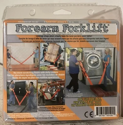 Correas de elevación y movimiento para carretilla elevadora de antebrazo - Naranja NUEVO Foto 1 de 4