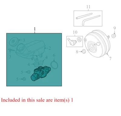 2008-2010 Chrysler Town & Country Brake Master Cylinder Used OEM - Image 1 of 2