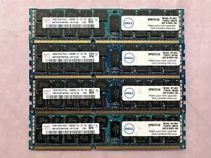 HYNIX 64GB(4x16GB) 2Rx4 PC3L-10600R ECC REG SERVER RAM HMT42GR7MFR4A-H9 - Picture 1 of 3