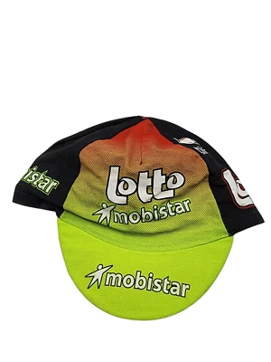 Lotto Mobistar, Gorra Bicicleta Ciclismo Sombrero Vintage Retro Foto 1 de 3