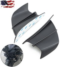 Usa Matte Black Motorcycle Winglets Air Deflector For Bmw Honda Yamaha Suzuki (Fits: Honda Rc51)