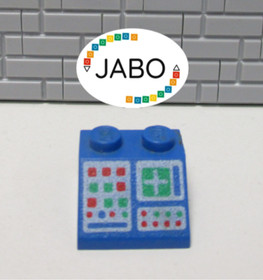 (H14/2) Lego 1x 3039p34 Printed Blue 920 6970 926 7725 928 7740 6951 6985 6881