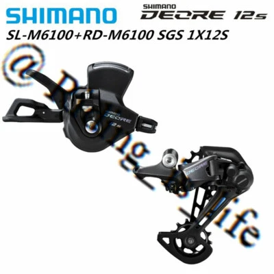 SHIMANO Deore M6100 1X12 Speed Mountion Bike MTB Groupset SL-M6100 RD-M6100 2PCS - Image 1 of 4