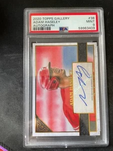 2020 Topps Gallery Baseball Adam Haseley Auto  Philadelphia Phillies #38 PSA 9 - Picture 1 of 2