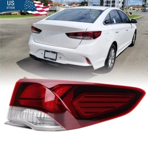 Luz trasera para Hyundai Sonata 2018 2019 lado derecho freno exterior con bombilla - Imagen 1 de 9