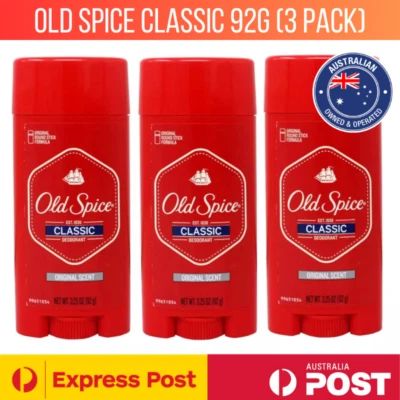 Old Spice Classic Deodorant Stick Original Scent 92g [3 PACK] - MELB STOCK - image 1 of 4