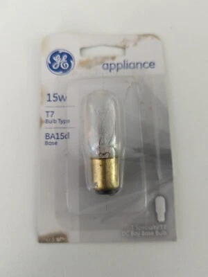GE appliance Bulb 15w T7 bulb type BA15d base Specialty GE Bulb 35154 NEW - Image 1 of 4