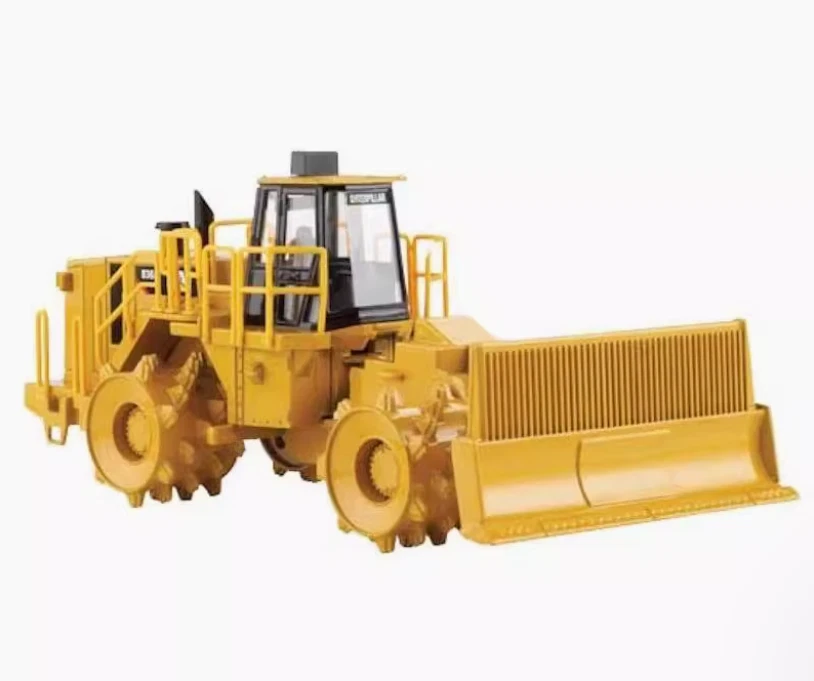 Máquina de construcción compactadora de vertedero Norscot 836H modelo fundido a presión 1:50 Foto 1 de 4