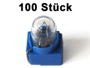 100 Stück Glühlämpchen Ø 5mm Birne 1,5 - 14V Miniatur Lampen weiß Modellbau - Picture 1 of 6