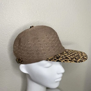 SOMETHING SPECIAL LA Leopard Trucker Style Hat with Tan Top Adjustable Size - Picture 1 of 12