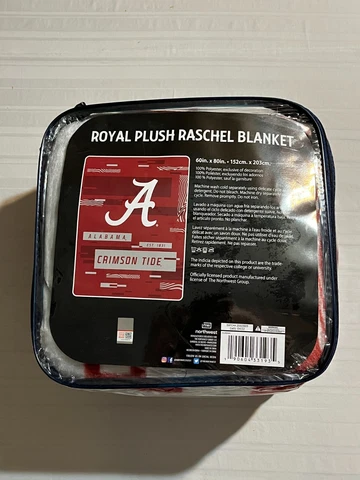 Alabama Crimson Tide NCAA 60 x 80 Plush Throw Blanket Northwest Company Cover