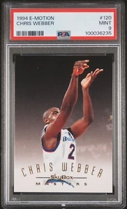 Chris Webber Skybox Masters E-Motion 1994 #120 PSA 9 - Picture 1 of 2
