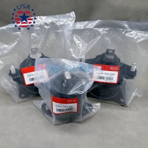 OEM! 3PC Motor Mounts Set for 03-07 Honda Accord 04-08 Acura TSX 2.4L Auto Trans - Picture 1 of 7