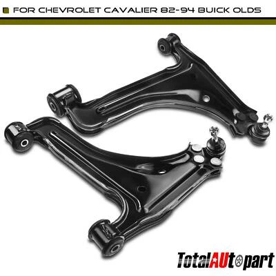 2x Control Arm w/ Ball Joint for Chevrolet Cavalier Buick Pontiac Front Lower - Image 1 of 4