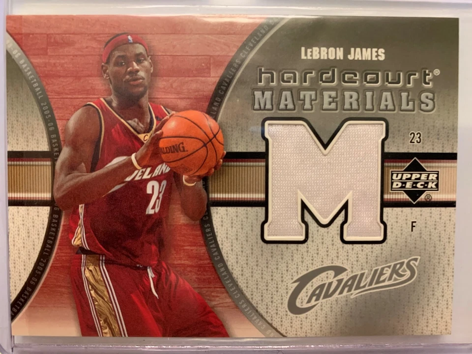 2005-06 Upper Deck Hardcourt Materials Lebron James #HM-LJ Cavaliers - Image 1 of 2