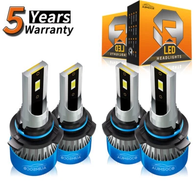 Kit de faros LED súper brillantes 4x bombillas 6500K para Chevrolet Lumina APV 1990-1996 Foto 1 de 4