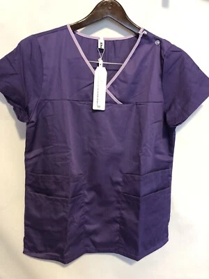 Conjunto Exfoliante Mujer Abollria Talla S Hospital Médico Enfermería Top Pantalones Púrpura Foto 1 de 4