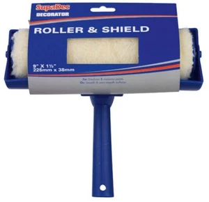 SupaDec DIY Decorating Wall & Ceilings 9” Paint Roller & Splatter Shield - Picture 1 of 1