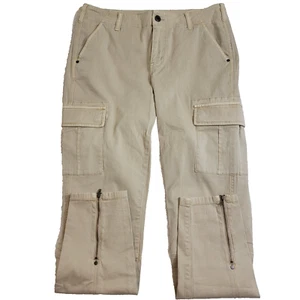 Orvis Cargo Pants Womens 8 Khaki Chino Outdoor Hiking Camping Y2K - Picture 1 of 14