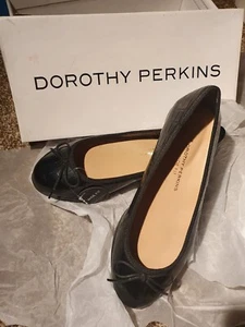 Dorothy Perkins Black Panther Wide Fit Shoes Uk Size 4