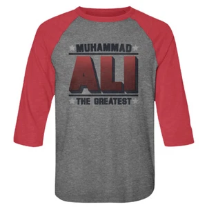 Muhammad Ali The Greatest Heavyweight Boxing Champ Raglan T Shirt - Picture 1 of 5