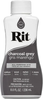 Tinte líquido multiusos Rit, gris carbón, 8 oz Foto 1 de 4